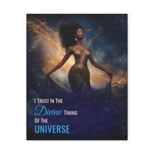 I Trust in the Divine Timing of the Universe | Affirmation Art Canvas