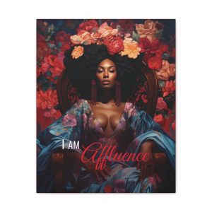 I Am Affluence | Affirmation Art Canvas